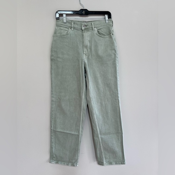 Everlane The Way-High Straight Leg Jean in Pale Aqua Green Gray, size 28R - Picture 2 of 10